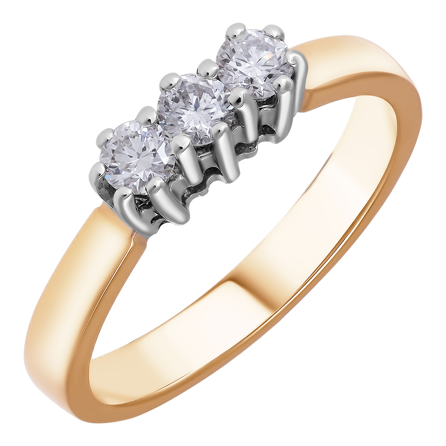 Кольцо, золото, бриллиант, К-1149